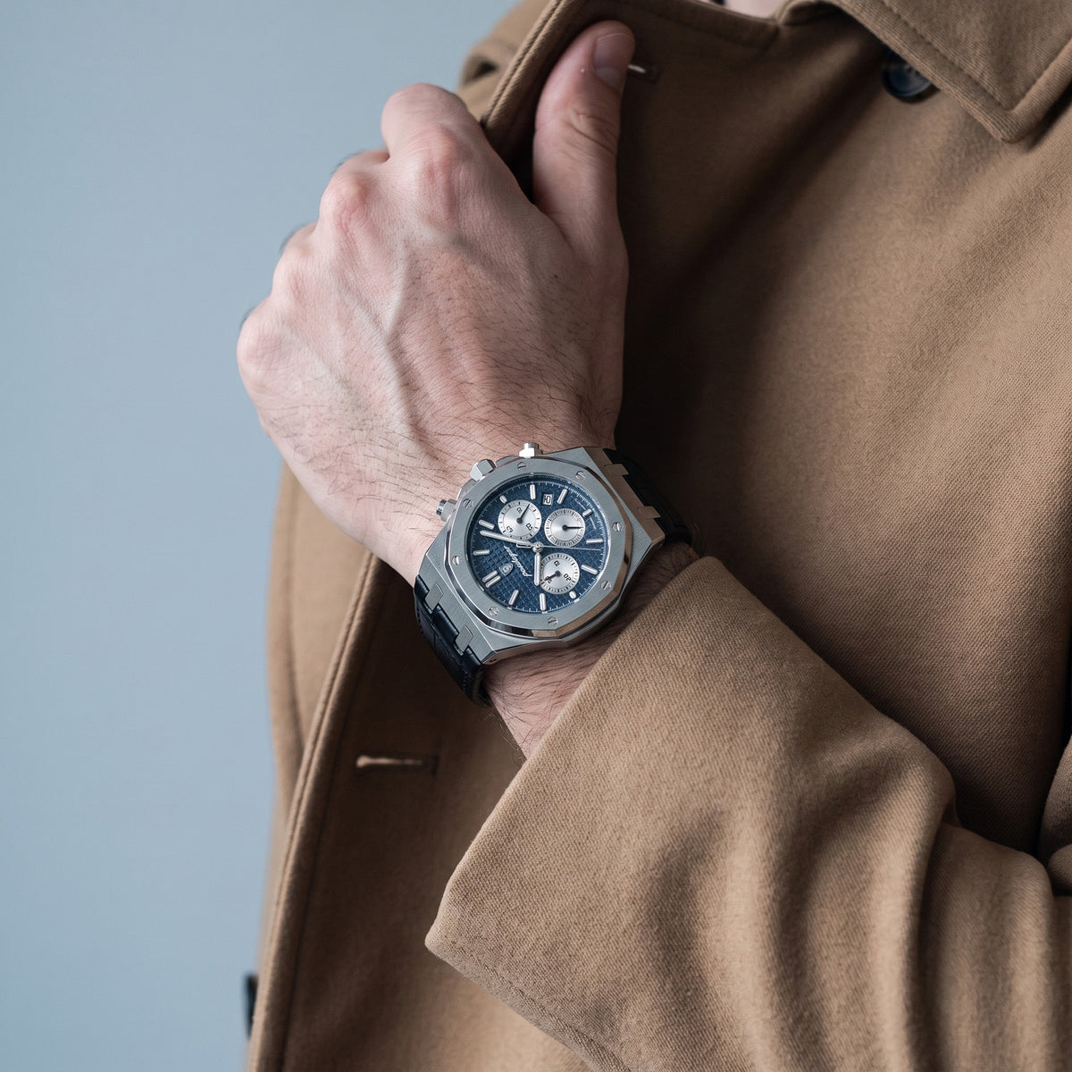 L&P™ Barcelona Silver כחול ולבן