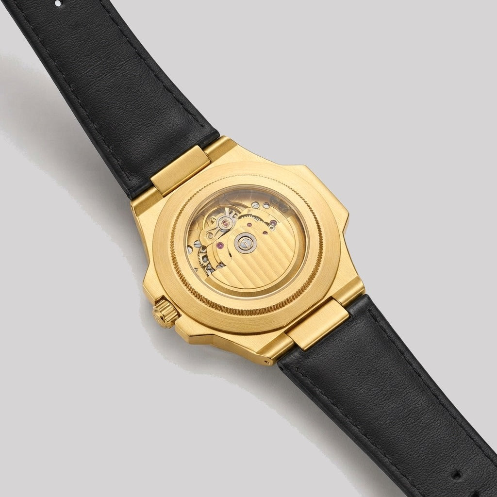 L&P Dubai Leather · גב השעון